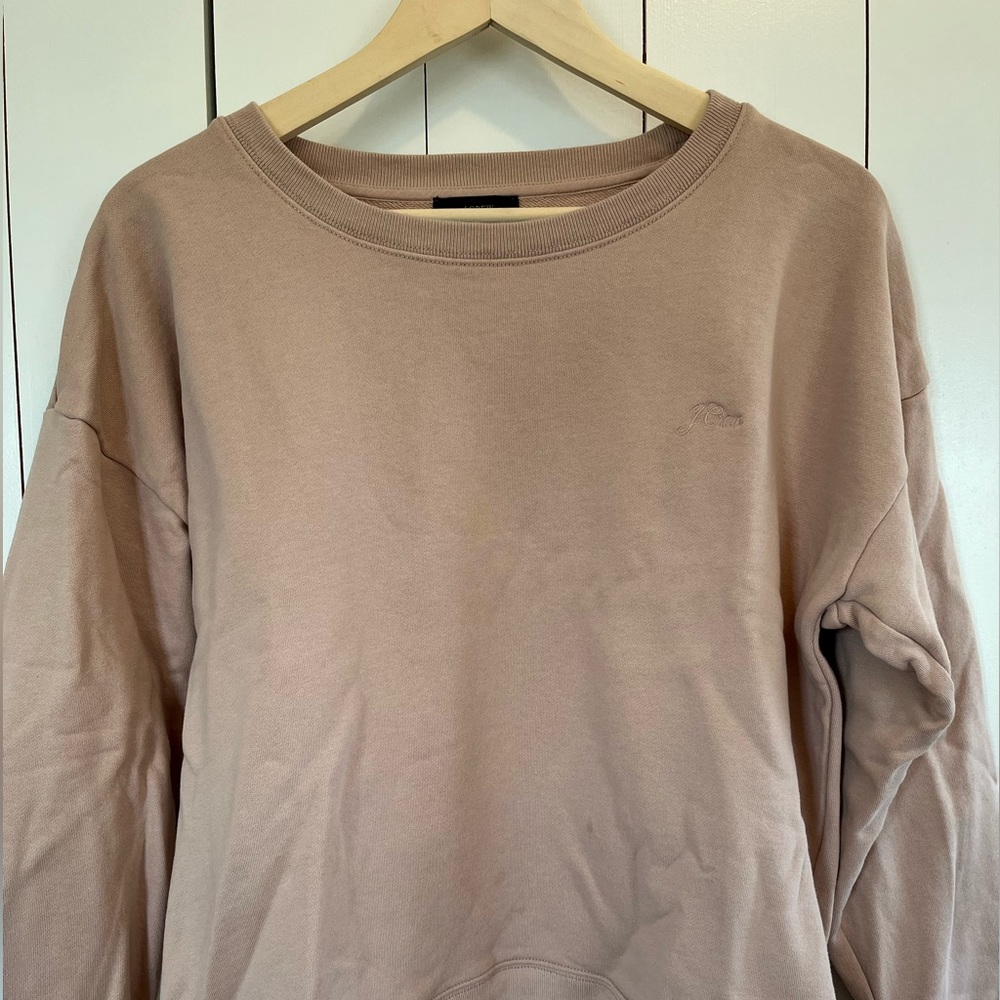 J. Crew University Terry sweatshirt with Crew logo